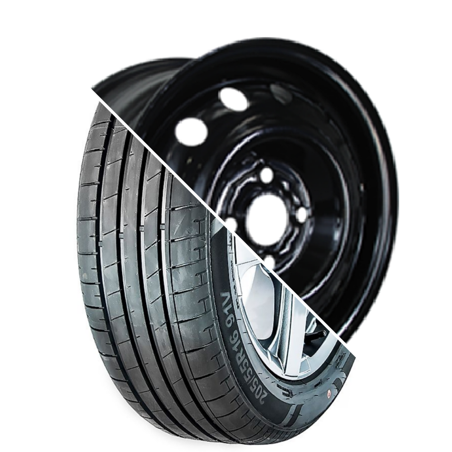 Шина с диском в сборе Massimo OTTIMA PLUS 185/65 R15 88H + Trebl 64A50C Black 4*100 6xR15 ET50 DIA60.1