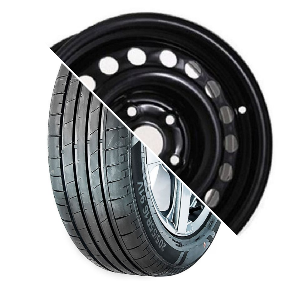 Шина с диском в сборе Massimo OTTIMA PLUS 185/65 R15 88H + Magnetto 15009 AM Black 4*100 6xR15 ET50 DIA60.1 Lada Vesta