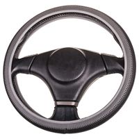 Оплетка на руль Skyway Flex 14(M) 37-39см. черно/серая экокожа(S01109015)