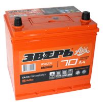 АКБ Зверь о.п.R+ 70a/h Азия B13(нижн.кр)